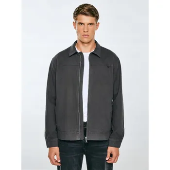 BIG STAR Pánská bunda s límcem černá Braydon 906 XXL