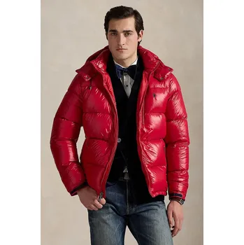 Pánská bunda Péřová bunda Polo Ralph Lauren, L, červená, 29A