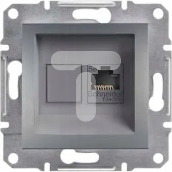 Elektrická zásuvka Nástěnná internetová zásuvka Schneider Electric šedá