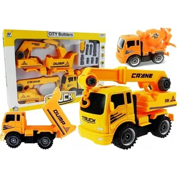 autíčko Sada Vozidel Na Šroubování Míchačka a Sklápěčka