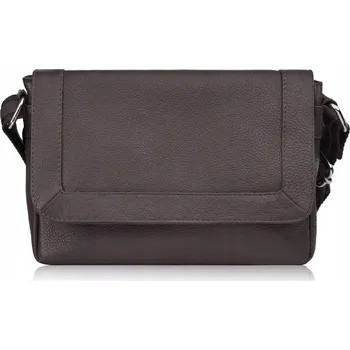 Paolo Peruzzi kabelka z pravé kůže hnědá