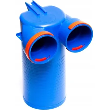 Příslušenství pro vzduchotechniku Plastový KLO box 2×75/125, 30 cm modrý