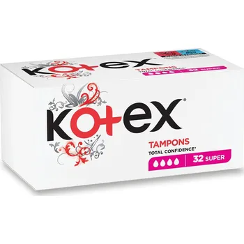 Menstruační tampony Kotex - dámské tampony Super, 32 ks