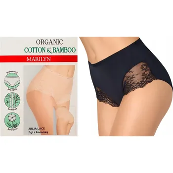 Kalhotky KALHOTKY dámská bambusová krajka černá JULIA LACE Mariln M