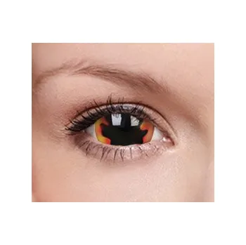 Kontaktní čočky barevné čočky CRAZY Blackhole Sun 17 mm (2 čočky tříměsíční)