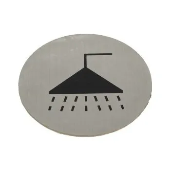 Sprchová hlavice Dveřní piktogram SPRCHA, nalepovací, kulatý