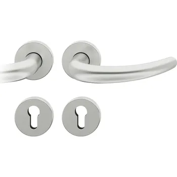 Dveřní kování Kování FSB 79 1160 panikové Eloxovaný hliník, klika / klika, Levé provedení, Nedělený čtyřhran