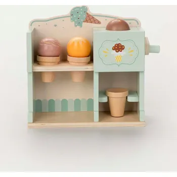 Dřevěná hračka Dřevěná Zmrzlinárna pro Děti Sada se Zmrzlinou Obchod Stánek Hračka Mokida