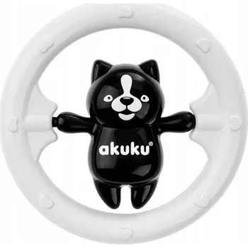 AKUKU Chrastítko Černo-Bílé Medvídek A0467