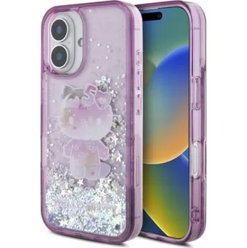 Pouzdro na mobilní telefon Zadní Kryt Hello Kity pro Apple iPhone 16 fialový