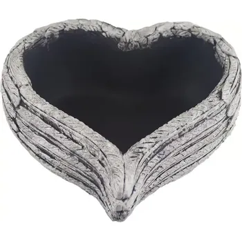 Smuteční dekorace Keramické srdíčko - květináč (Srdce na hrob)