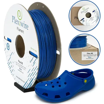 Filament Filament TPU Plexiwire Flex 90A 1,75 mm Modrý – Pružný pro 3D tiskárnu