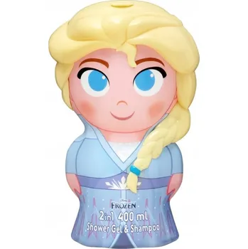 Koupelová kosmetika Disney Frozen Elsa sprchový gel a šampon 2v1 pro děti 400 ml