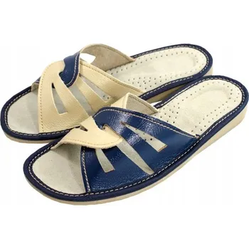 Dámské pantofle Dámské Domácí Pantofle Tmavě Modré Sandále Otevřené Vsuvky Pantofle vel. 37