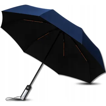 Deštník EdiBazzar automatický skládací deštník s pouzdrem, modrý