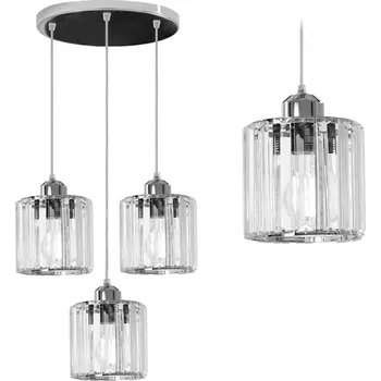 Závěsné svítidlo TOOLIGHT Glamour se 3 světelnými body, patice E27