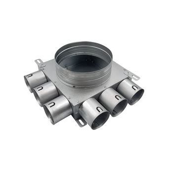 Vzduchotechnické potrubí Rozdělovač dvoustranný jednřadý 6x50/160 (3+3+0+0)