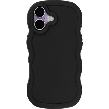 Pouzdro na mobilní telefon Vlnkovaný černý kryt pro iPhone 17