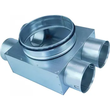 Vzduchotechnické potrubí Rozdělovač dvoustranný jednřadý 4x75/160 (2+0+2+0)