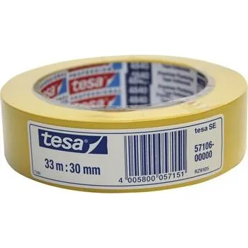 Lepicí páska TESA Robustní žlutá krycí páska 30 mm x 33 m