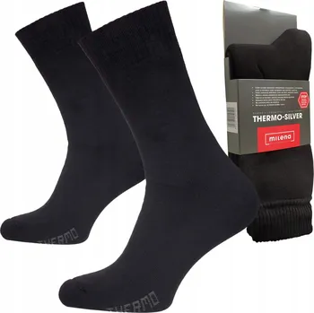 Pánské ponožky Termo Ponožky Milena stříbrné, černé, velikost 38-40