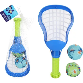 Hračka na písek sada na házení 4díl.(2xpálka,2xmíček) PH