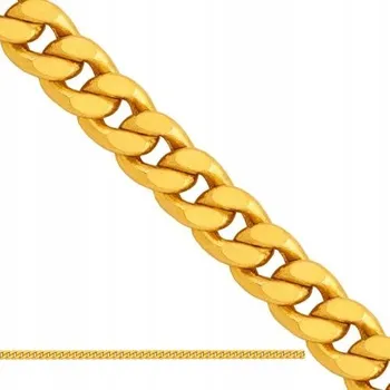 Řetízek Zlatý pánský řetízek pancr ze zlata 585 klasický řetěz 1.30g R45 14kt