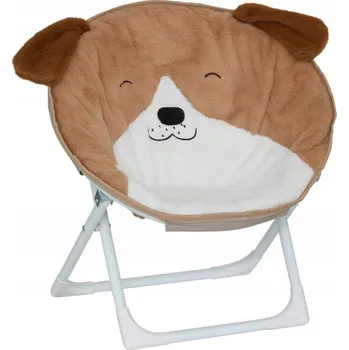 Zahradní nábytek SKLÁDACÍ DĚTSKÁ ŽIDLIČKA Z PLASTU 50X40X50 CM HNĚDÁ