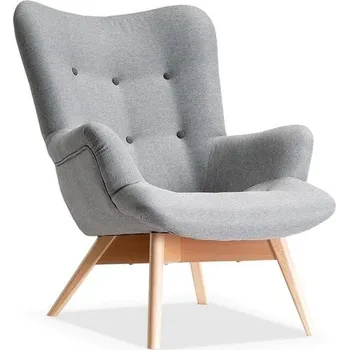 Křeslo MPT Křeslo ušák Fin šedé/bukové podnoží Cenová skupina: Odstín dřeva nožičky