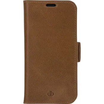 Pouzdro na mobilní telefon Pouzdro s klopou Dbramante1928 pro Apple iPhone 13 Pro, hnědé
