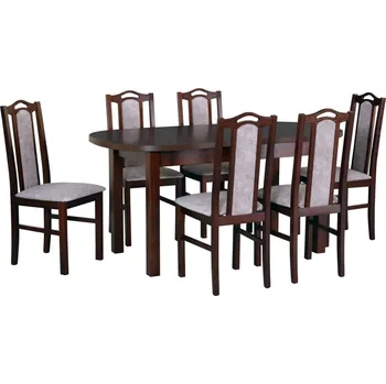 Jídelní set Drewmix Jídelní stůl Wenus I, 6x židle Boss IX Cenová skupina: Výběr látek B