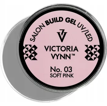 Lak na nehty Stavební gel nehty Victoria Vynn 03 Soft Pink , světle růžová, 15 ml