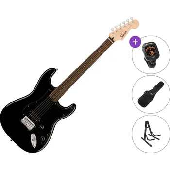 Elektrická kytara Fender Squier Sonic Stratocaster HT H LRL SET Black Elektrická kytara