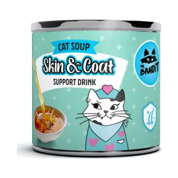 Krmivo pro kočku VetExpert Mr. Bandit Tuna Skin & Coat Support - funkční nápoj pro kočky - 95 ml
