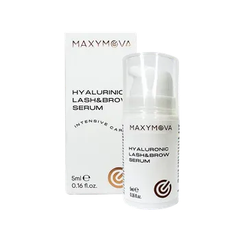 Výživa řas a obočí Maxymova sérum na řasy a obočí s kyselinou hyaluronovou 5 ml airless lahvička