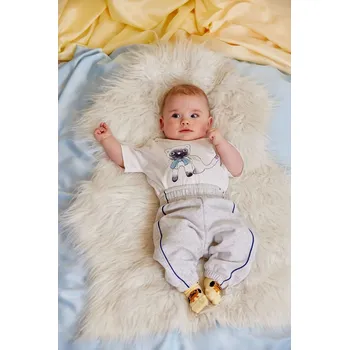 Dětské bavlněné tričko Mini Rodini Siamese 26120118 bílá 00X, vel. 68-74