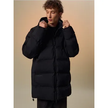 Dámský kabát Prošívaný kabát s kapucí - XXL - House - černá - 656GX-99X