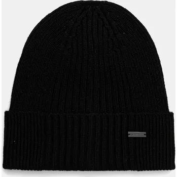 Čepice Čepice z vlněné směsi Michael Kors černá barva, MKMC538418 99X, vel. ONE SIZE