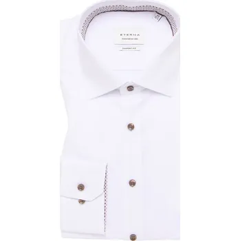 Pánská košile Košile Eterna Comfort Fit Natté bílá 8461_00E95K velikost: 45, délka rukávu: dlouhý rukáv