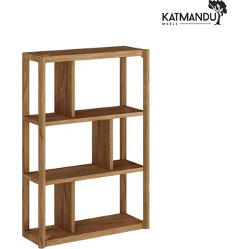 Knihovna KATMANDU Závěsný regál z dubového dřeva Campi