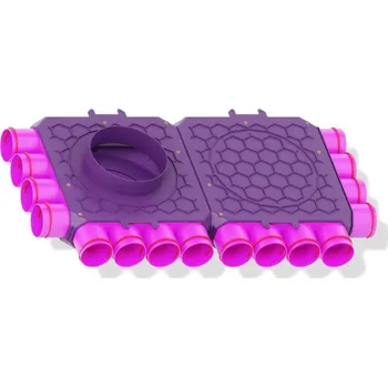 Příslušenství pro vzduchotechniku Rozdělovač třístranný jednokanálový 16x75/200, MAX-VENT