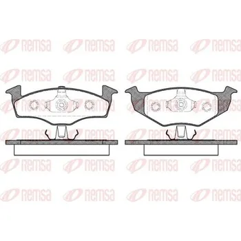 Brzdová destička Sada brzdových destiček, kotoučová brzda REMSA 0609.00