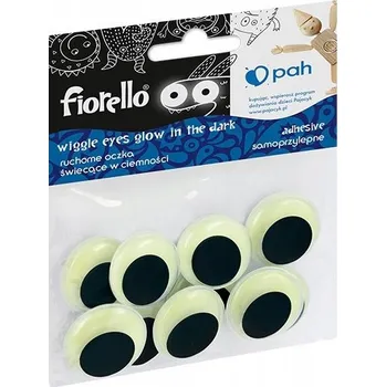 Vrták Samolepící fluorescenční očka na oči 25mm, 10 ks