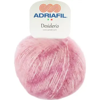Příze Adriafil Desiderio 63 Růžová (Mohérová příze Desiderio Rosso)