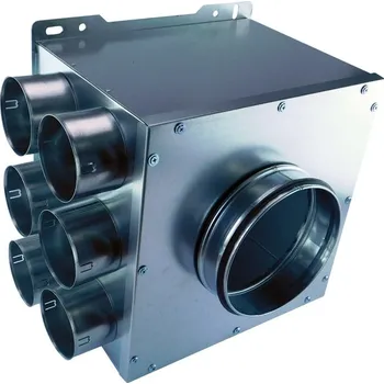 Vzduchotechnické potrubí Rozdělovač jednostranný dvojřadý 6x75/160