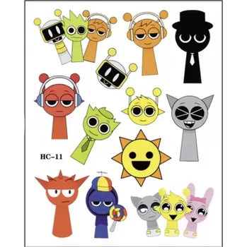 Tetování Dětské dočasné tetování - SPRUNKI (C) (Značka: TAKARA TOMY)