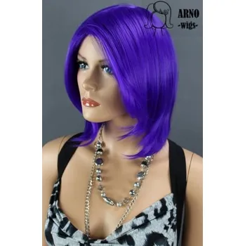 Karnevalová paruka Fialová dámská paruka