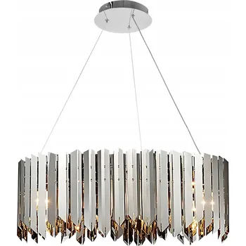 Závěsné stropní svítidlo CHROMOVANÉ kovové rampouchy DO OBÝVACÍHO POKOJE G9 STŘÍBRNÉ