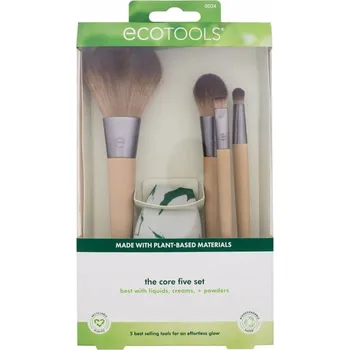 Kosmetický štětec EcoTools Brush The Core Five Sada štětců 4ks + Houbička 1 Ks