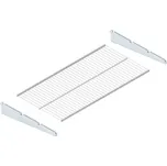 Biedrax Drátěná police 40 x 80 cm pro nástěnné regály Biedrax, bílá (komplet včetně nosníků)